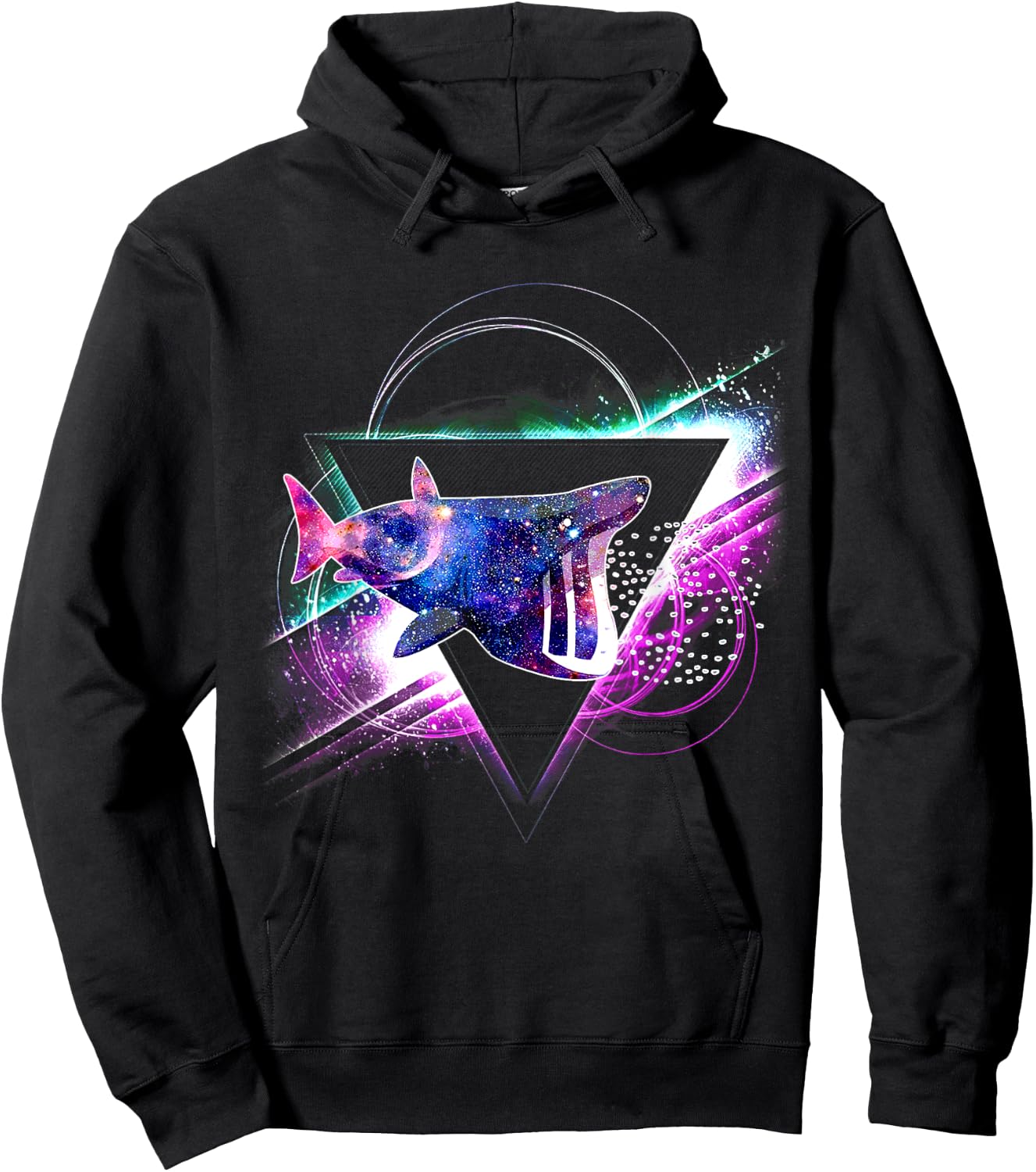 Aesthetic Galaxy Basking Shark Hoodie - Hoodie | Black