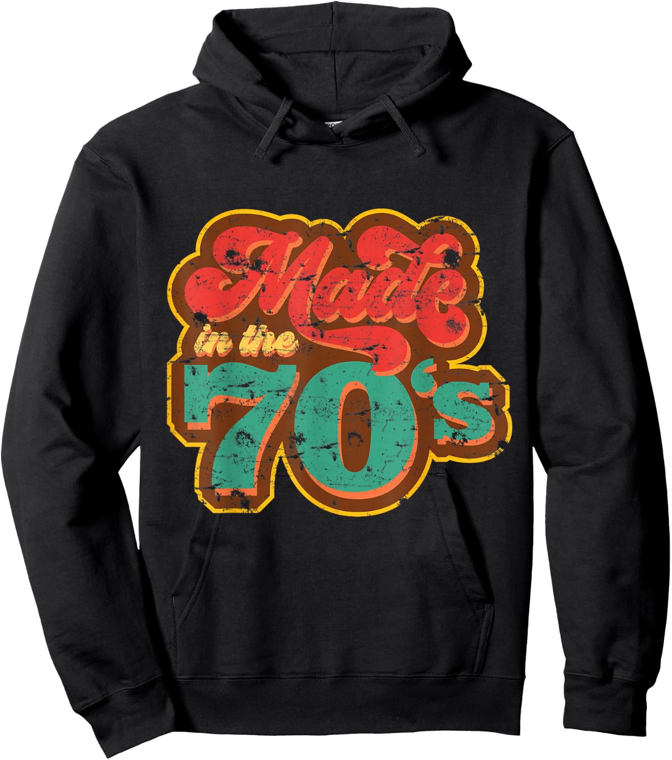 Made in the 70s | Retro Vintage 70s Style Hoodie - Hoodie | Black
