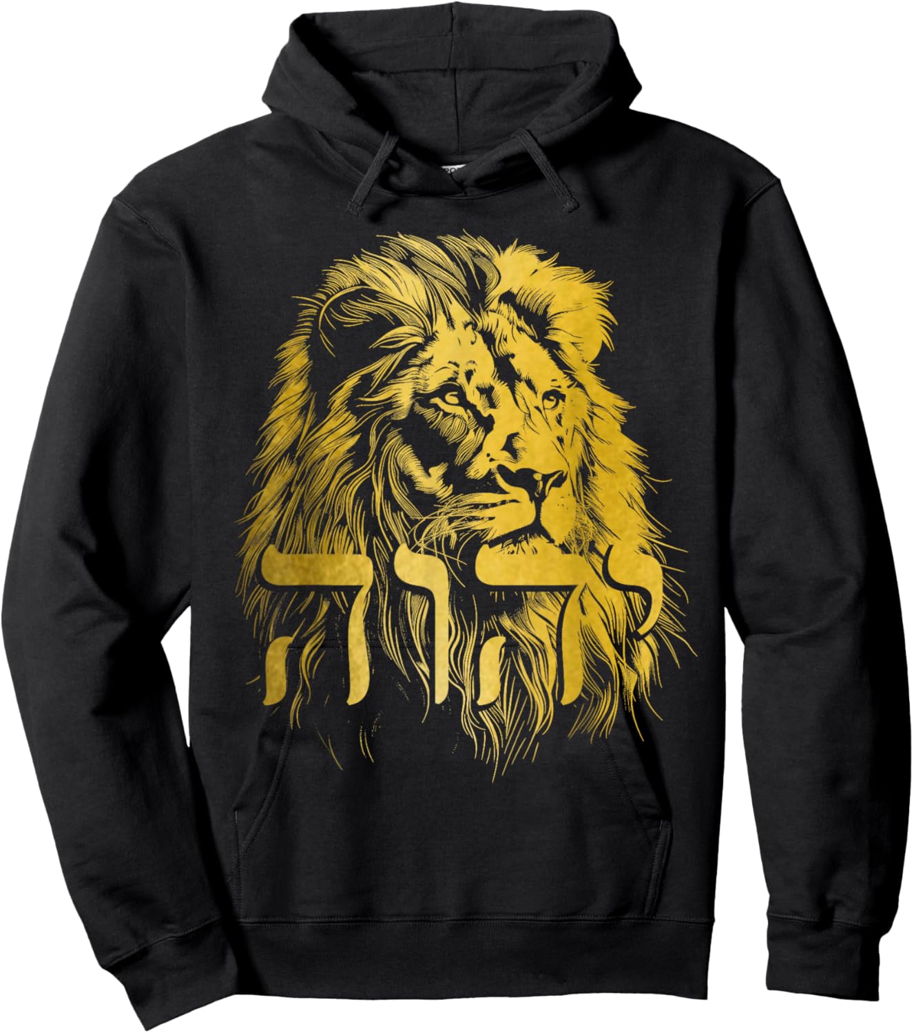 YHWH Hebrew Israelite Lion Of Judah Tribe Jew Jewish Yahweh Hoodie - Hoodie | Black