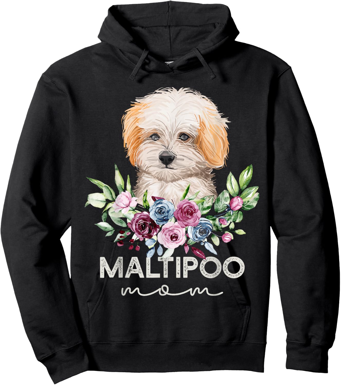 Maltipoo Shirt Dog Gifts Maltipoo Mom Hoodie - Hoodie | Black
