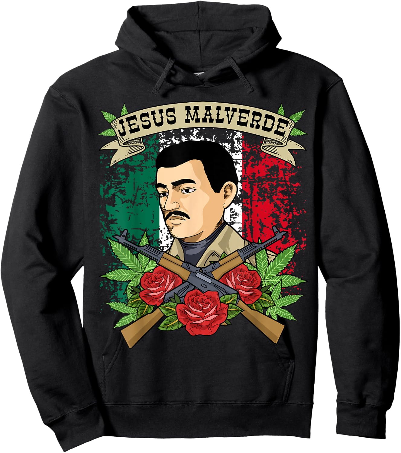 Jesus Malverde Shirt & Men Gifts Jesus Malverde Hoodie - Hoodie | Black