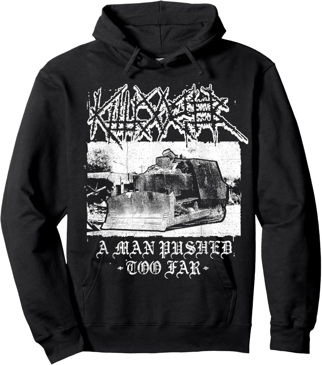 Killdozer Metal A Man Pushed Too Far Vintage Women Hoodie - Hoodie | Black