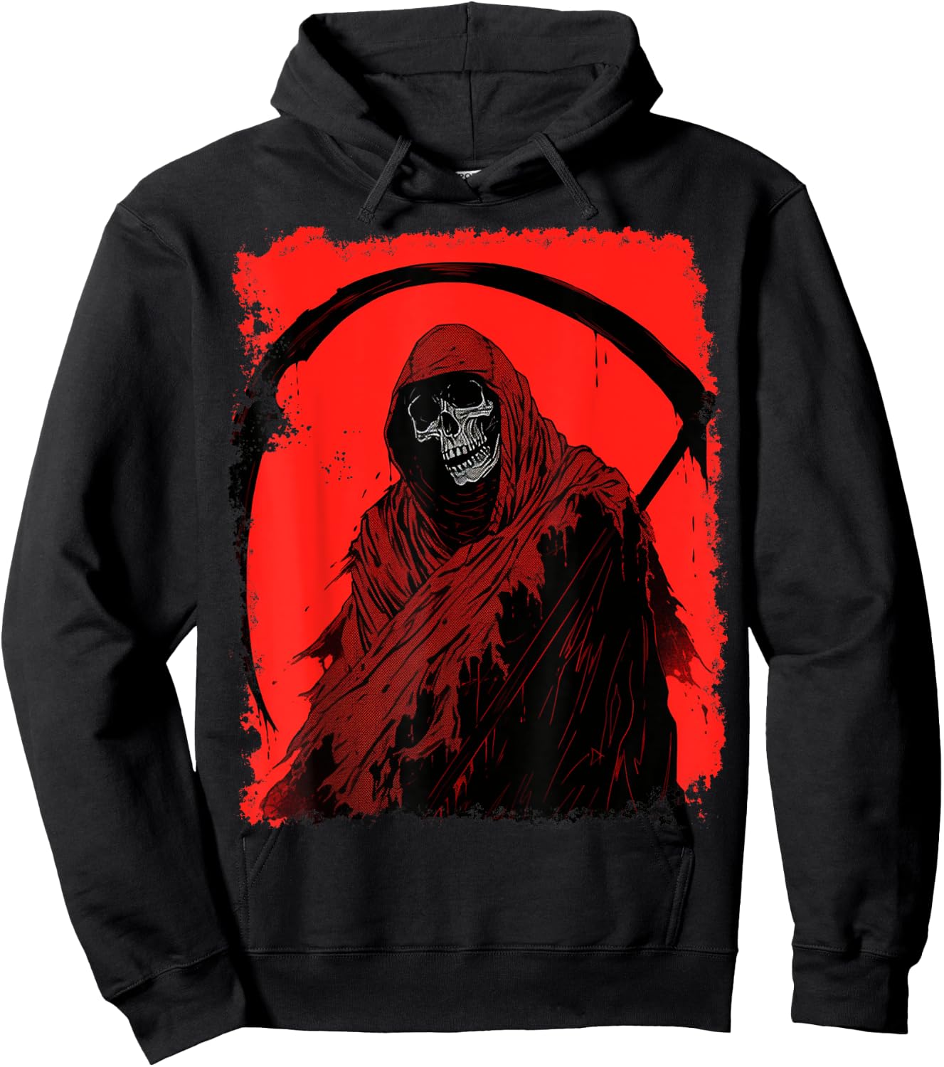 Red Grim Reaper Hoodie - Hoodie | Black