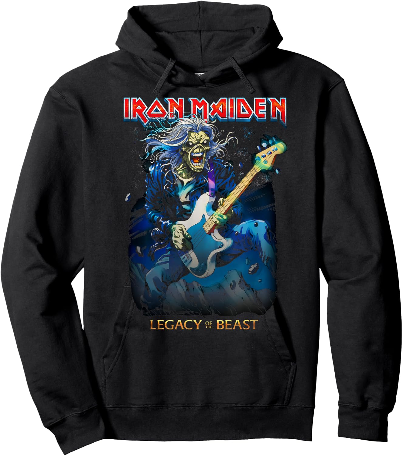 Iron Maiden - Eddie On Bass Small Hoodie - Hoodie | Black