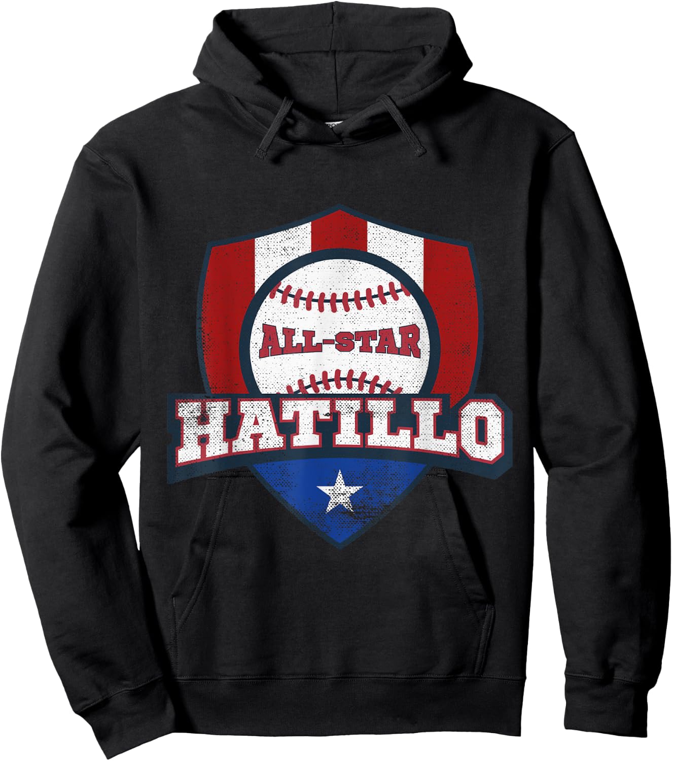 Hatillo Puerto Rico Camisa Puerto Rican World PR Baseball Hoodie - Hoodie | Black