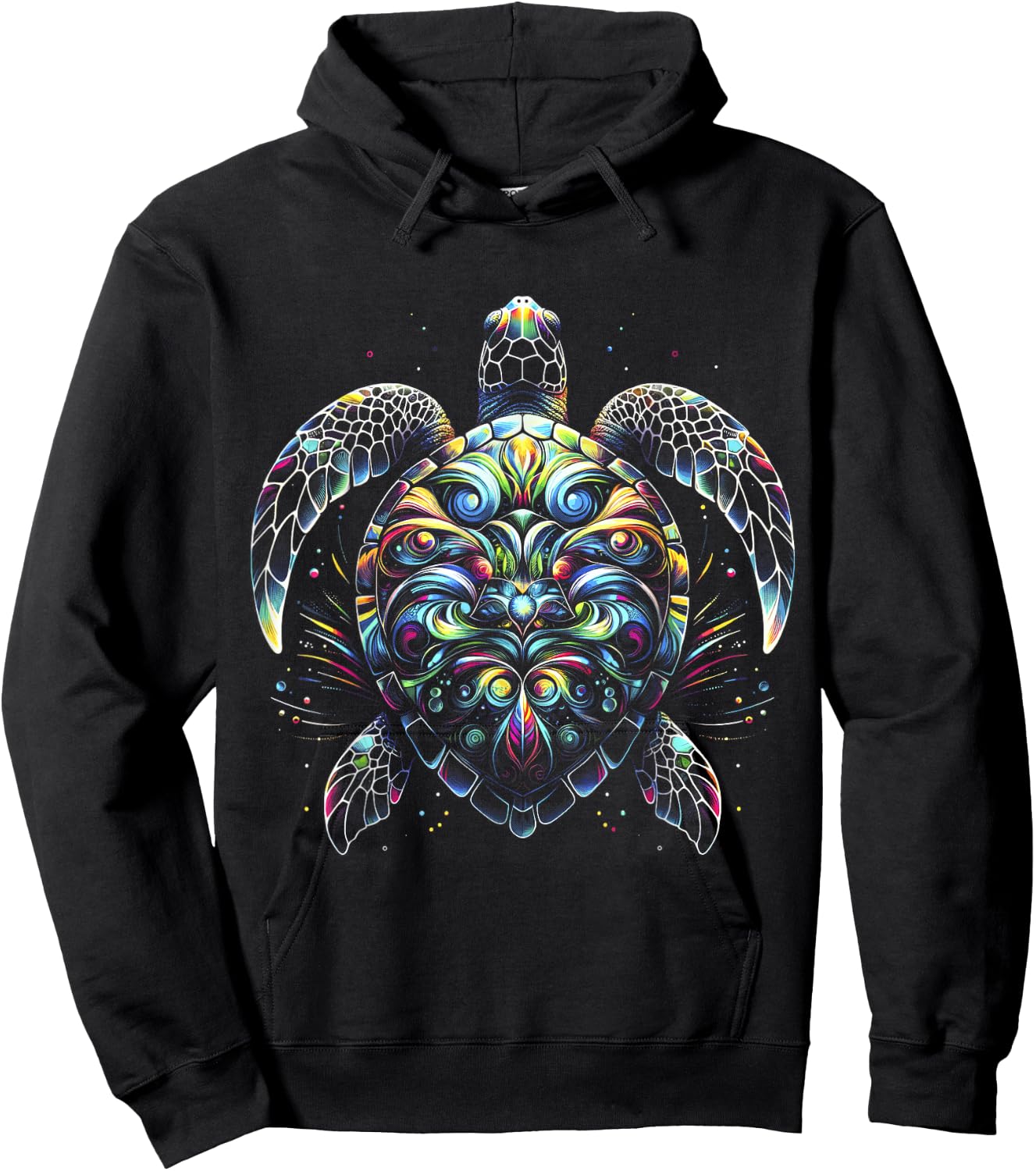 Sea Turtle Beach Lover Ocean Animal Graphic Novelty Hoodie - Hoodie | Black