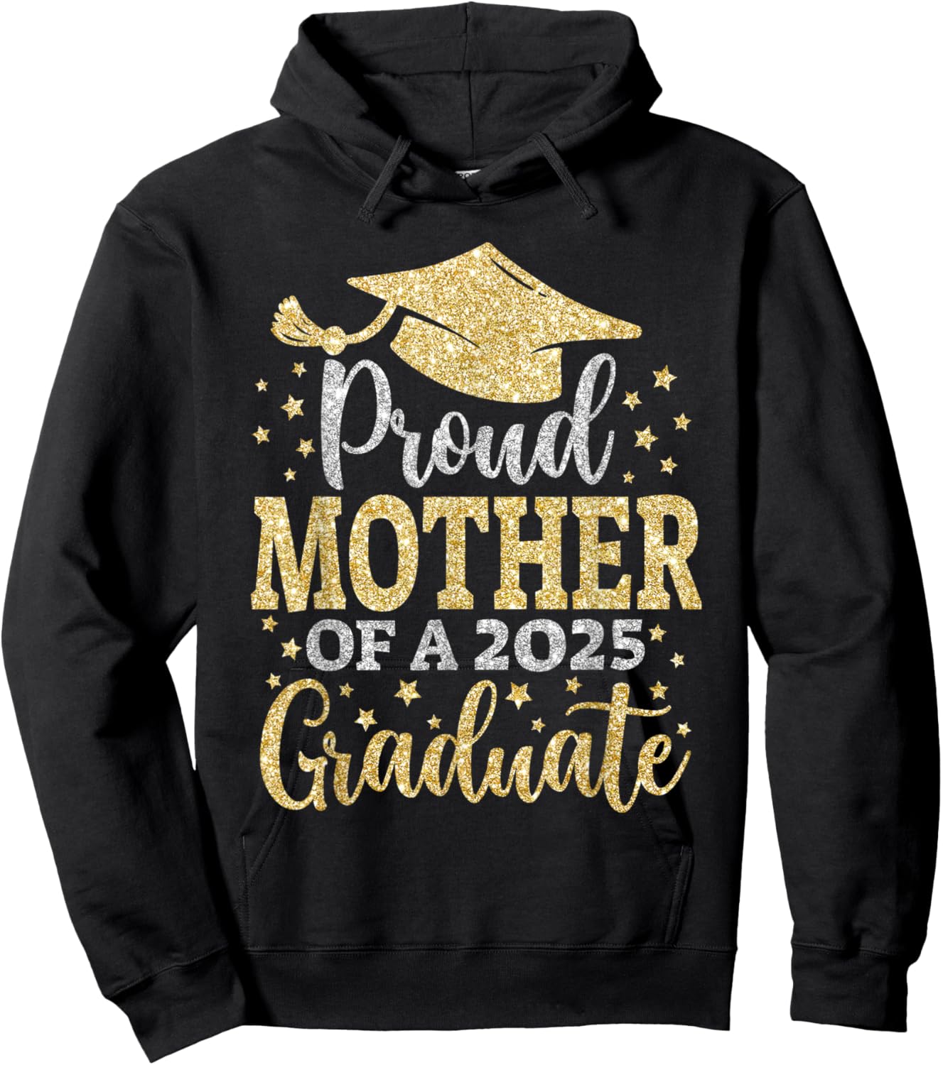 Mother Senior 2025 Proud Mother of A Class of 2025 Graduate Hoodie - Hoodie | Black