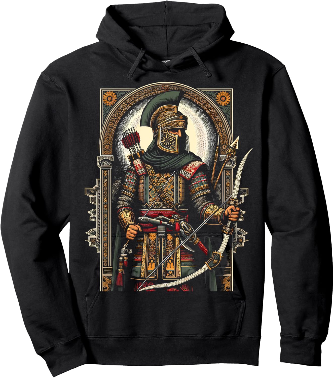 Persian Immortal Achaemenid Empire Persian Warrior Hoodie - Hoodie | Black