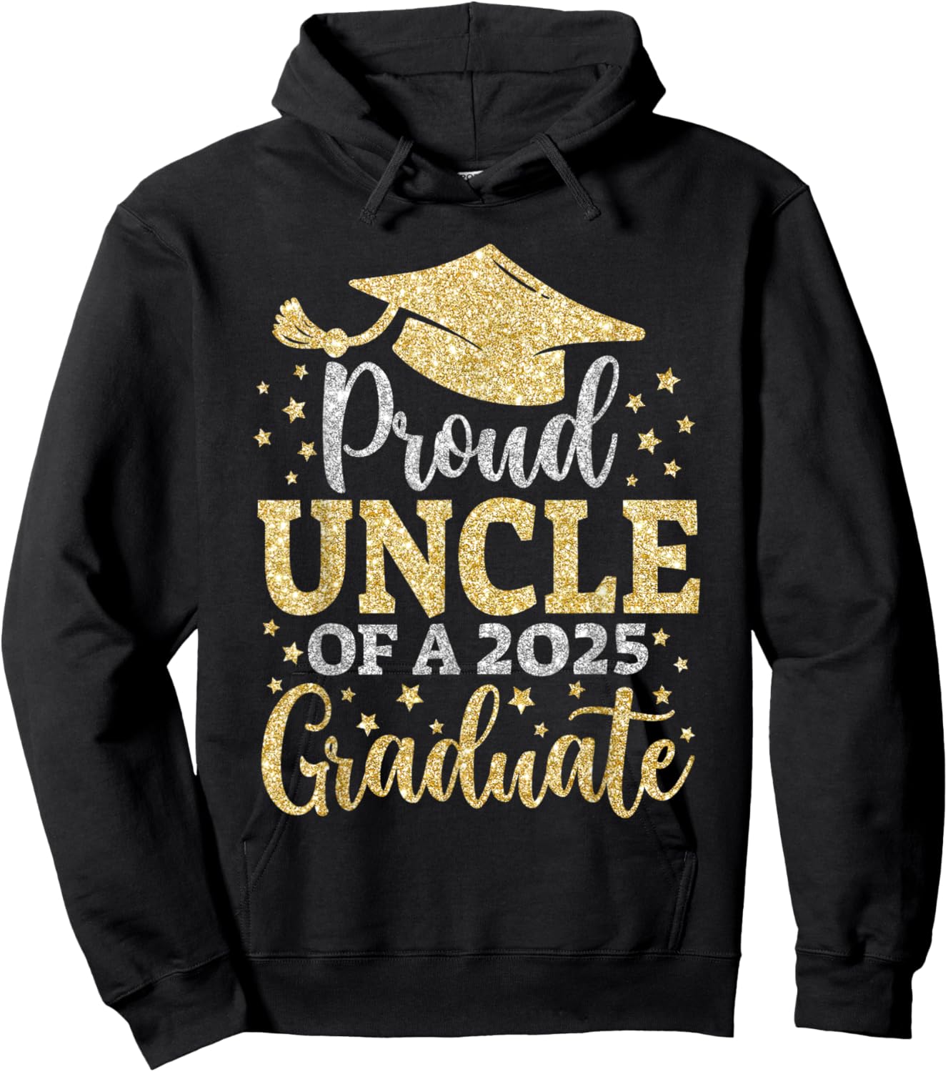 Uncle Senior 2025 Proud Uncle Of A Class Of 2025 Graduate Hoodie - Hoodie | Black