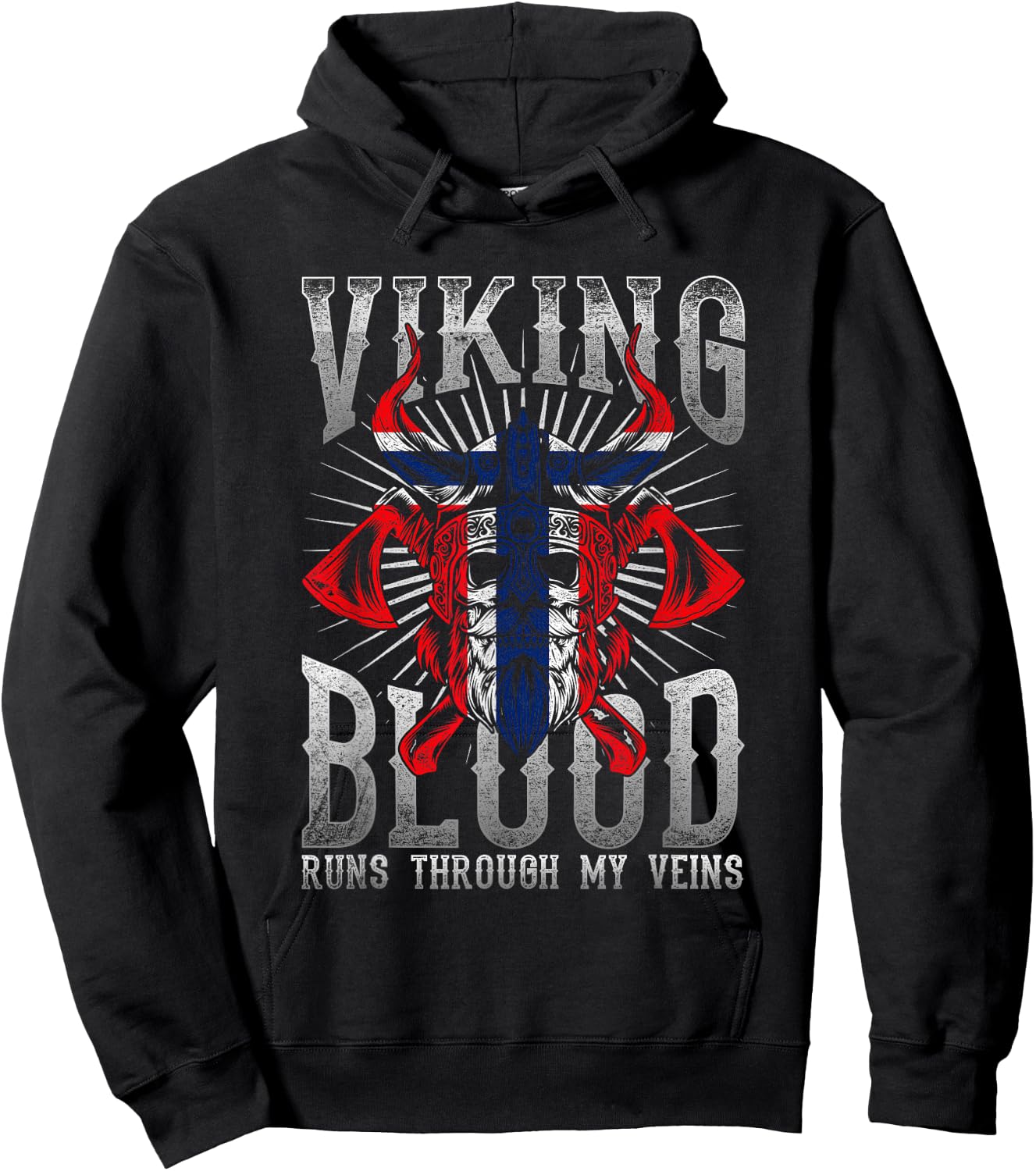 Viking Blood Norway Hoodie - Hoodie | Black
