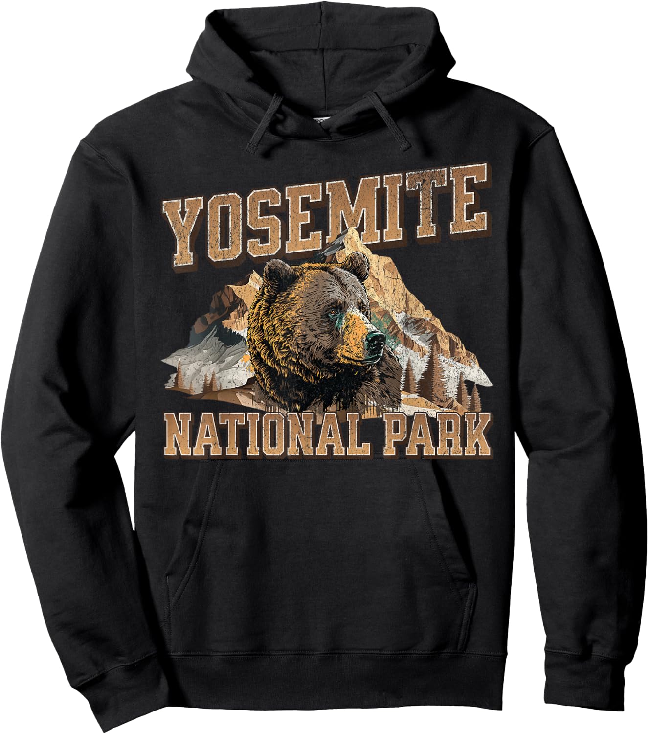 Yosemite National Park Hoodie - Hoodie | Black