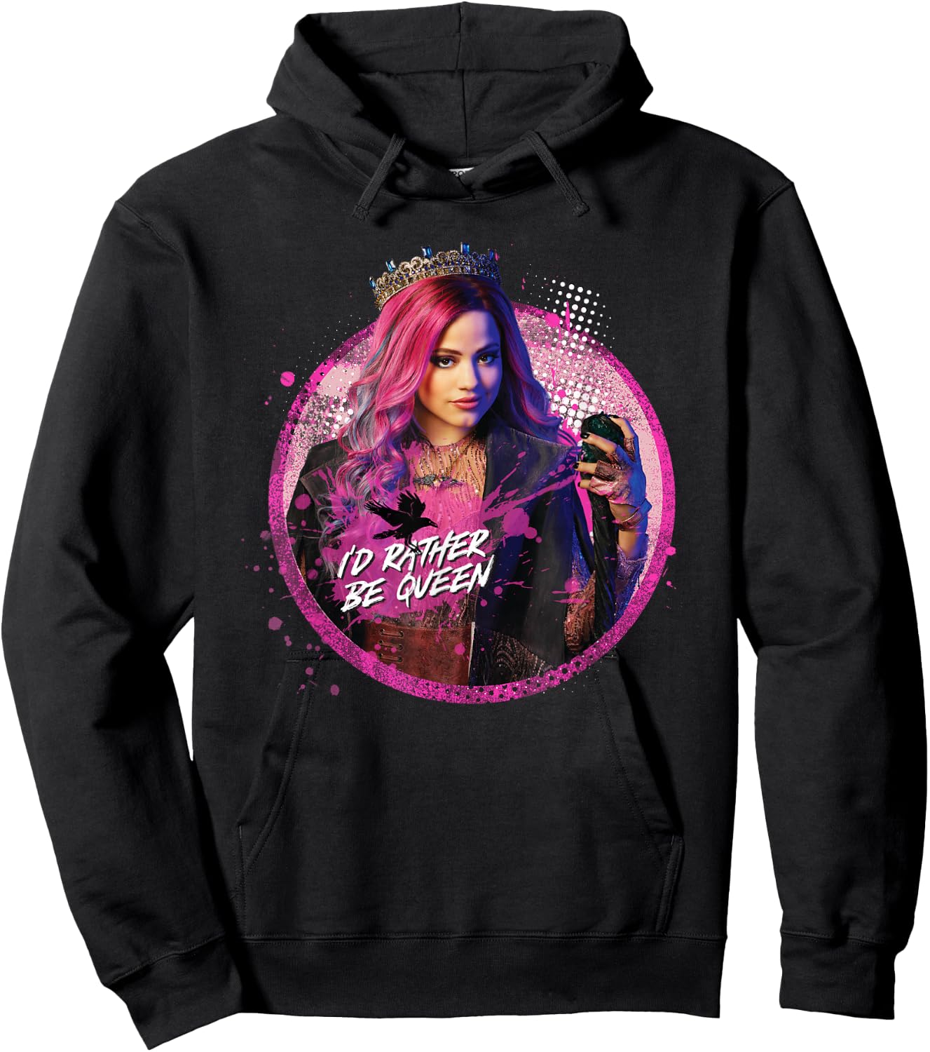 Disney Descendants 3 Audrey I'd Rather Be Queen Hoodie - Hoodie | Black