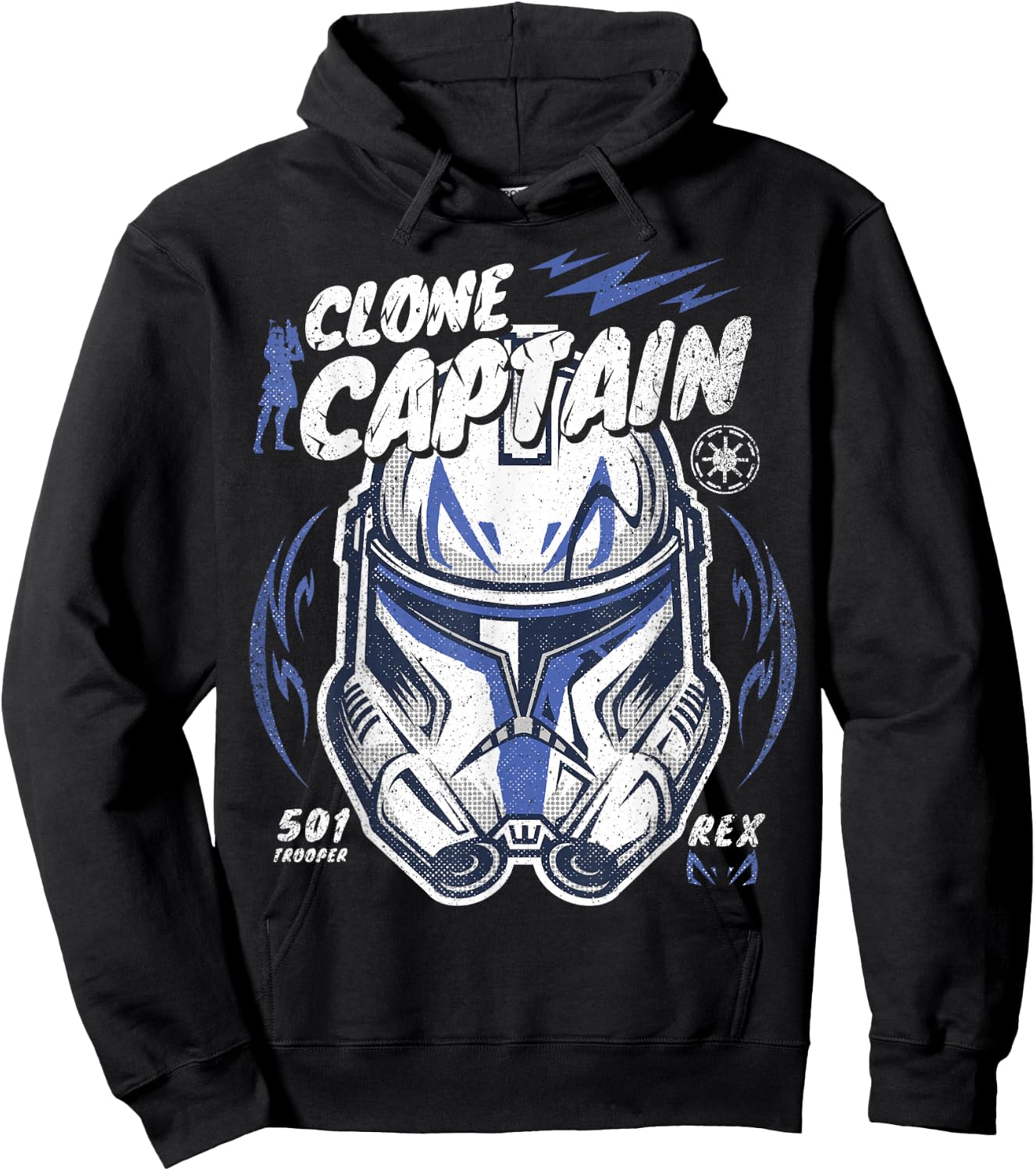Star Wars Clone Wars Clone Captain Rex Hoodie - Hoodie | Black