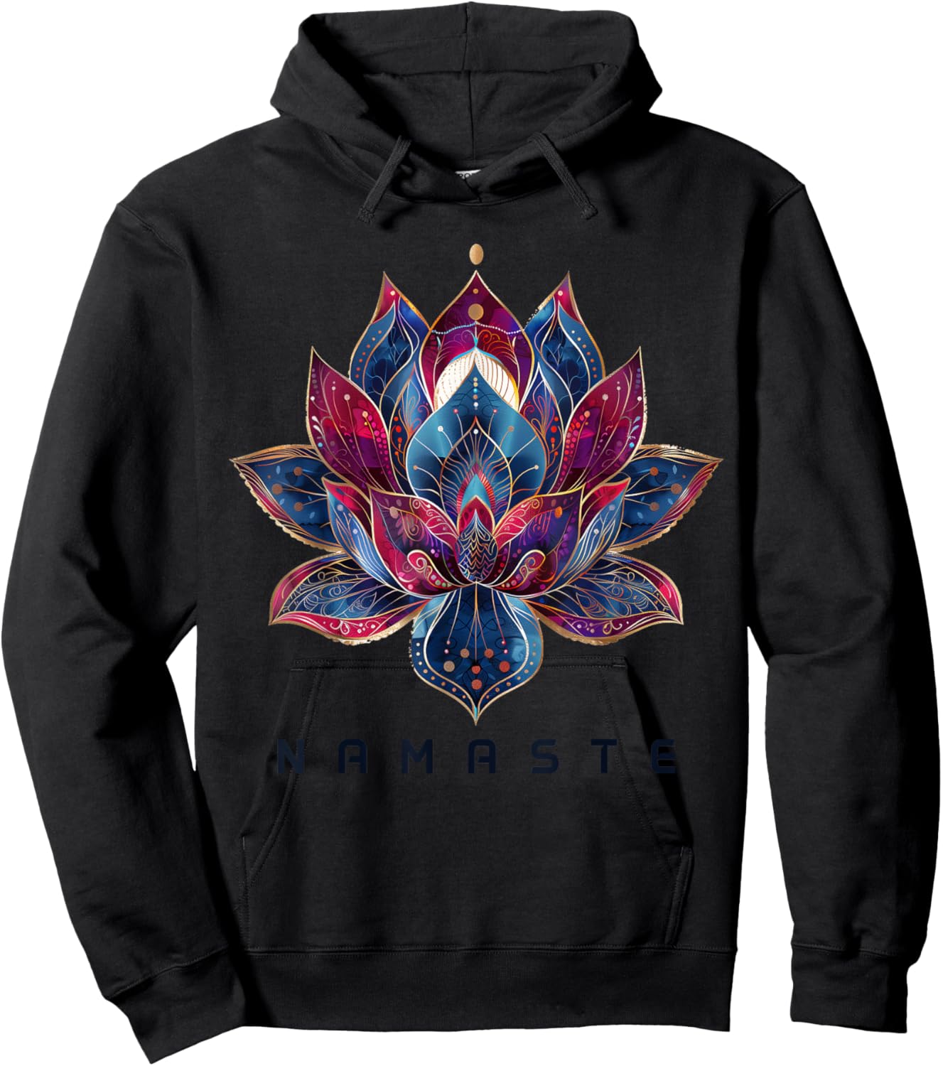 Yoga Namaste Lotus Flower Zen Buddhism Buddhist Buddha Hoodie - Hoodie | Black