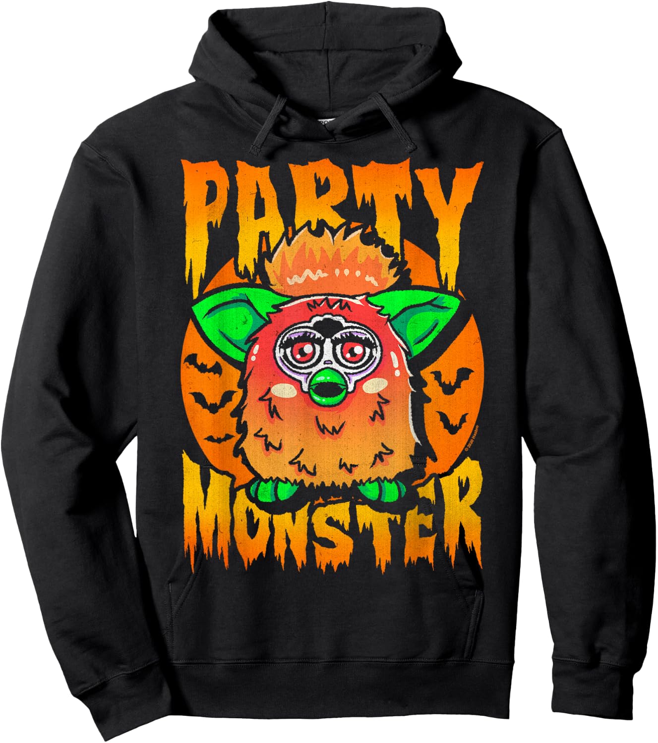 Furby Halloween Party Monster Vintage Scary Cute Poster Hoodie - Hoodie | Black