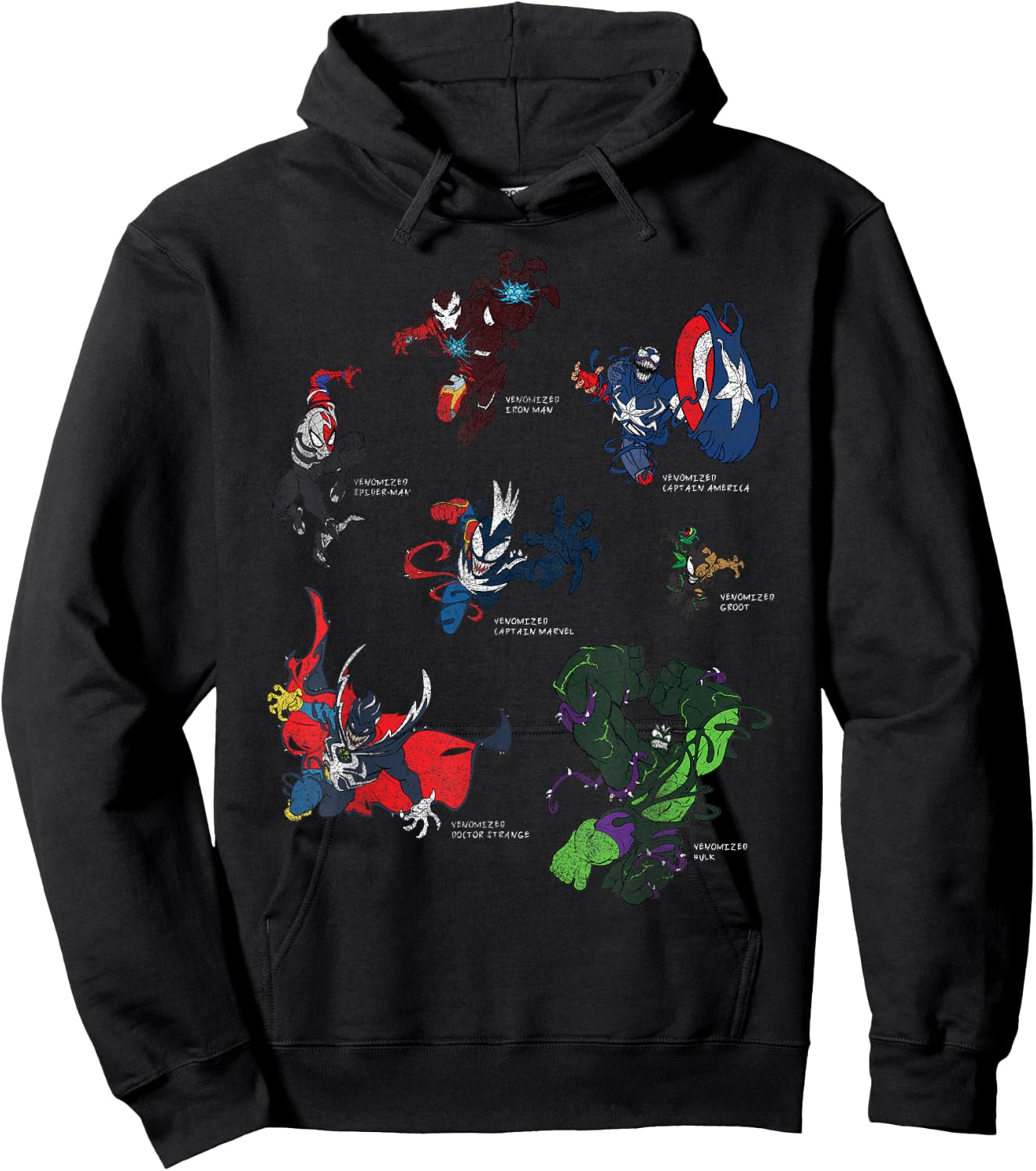 Marvel Spider-Man Maximum Venom Heroes Venomized Hoodie - Hoodie | Black