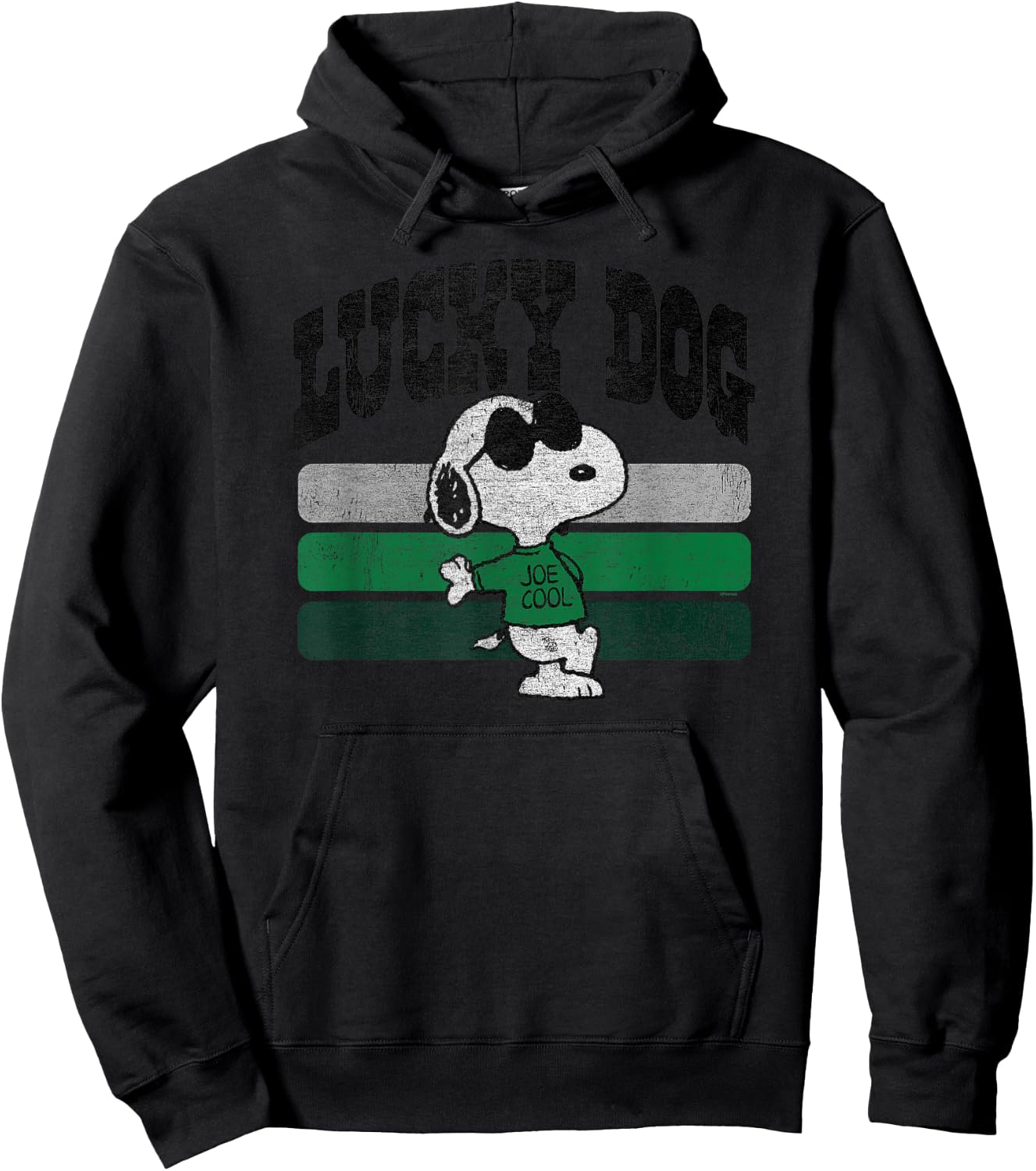 Peanuts St Patrick's Day Snoopy Lucky Dog Hoodie - Hoodie | Black