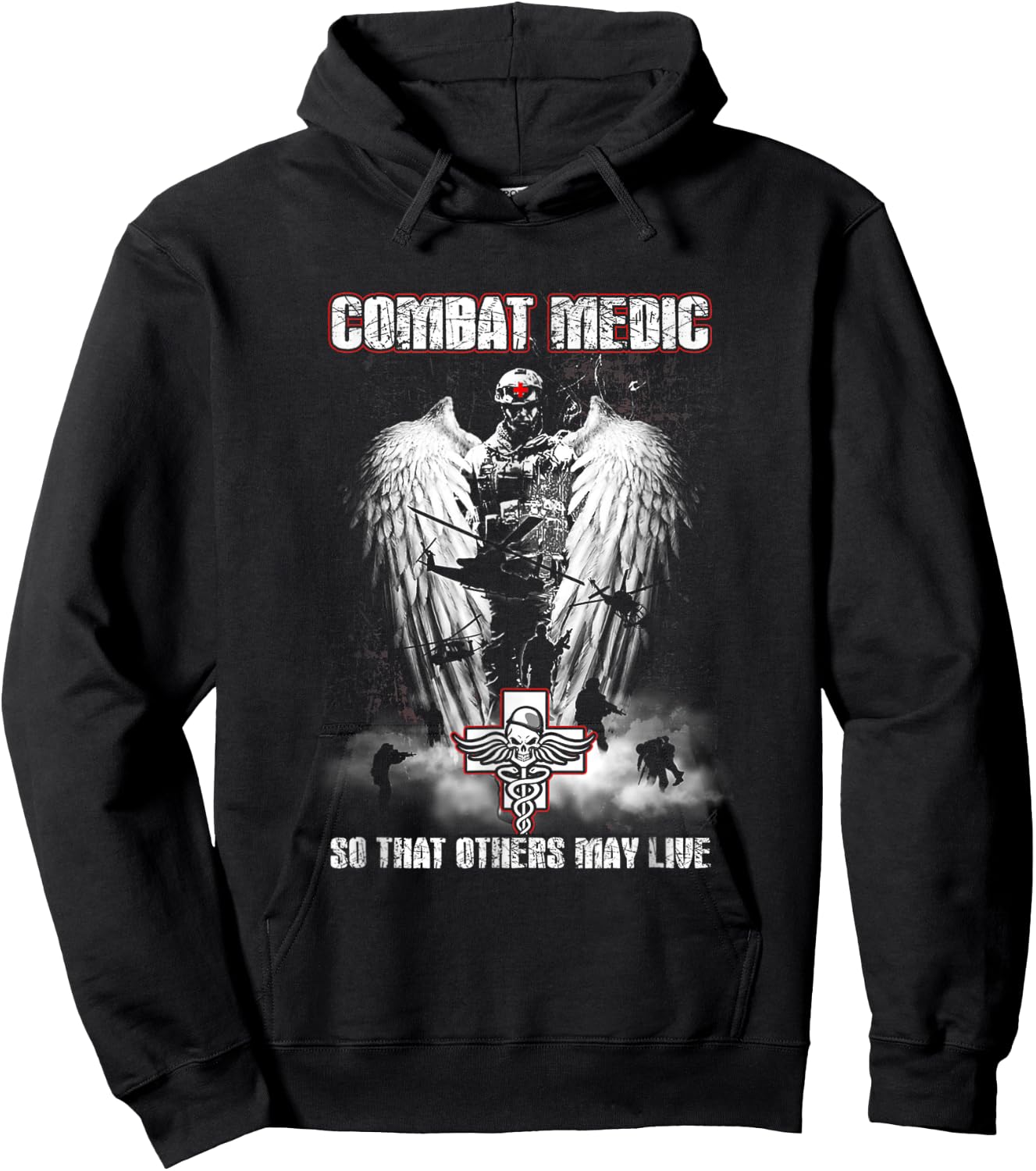 Combat Medic So That Others May Live - Never step back Hoodie - Hoodie | Black