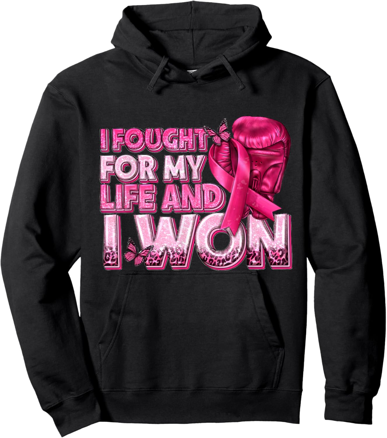 I Fought for My Life and I Won Hoodie - Hoodie | Black