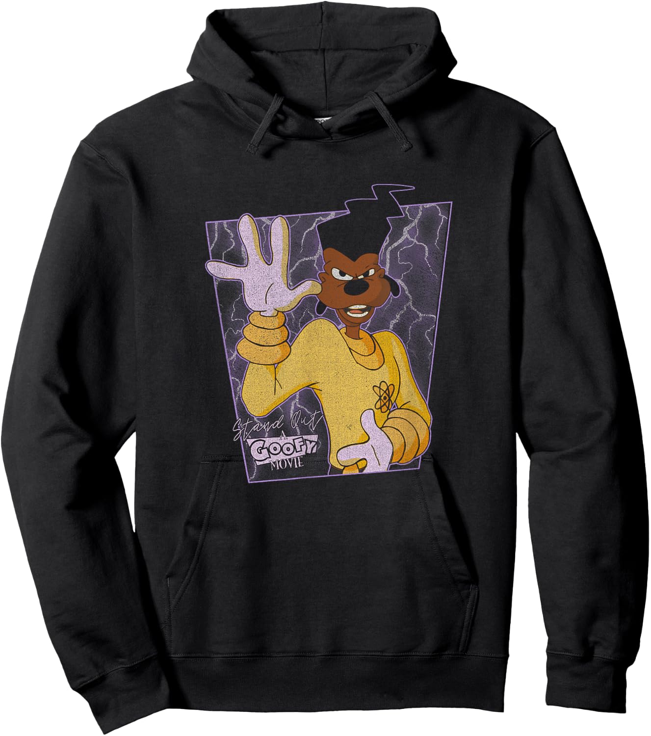 Disney Goofy Movie Powerline Poster Hoodie - Hoodie | Black