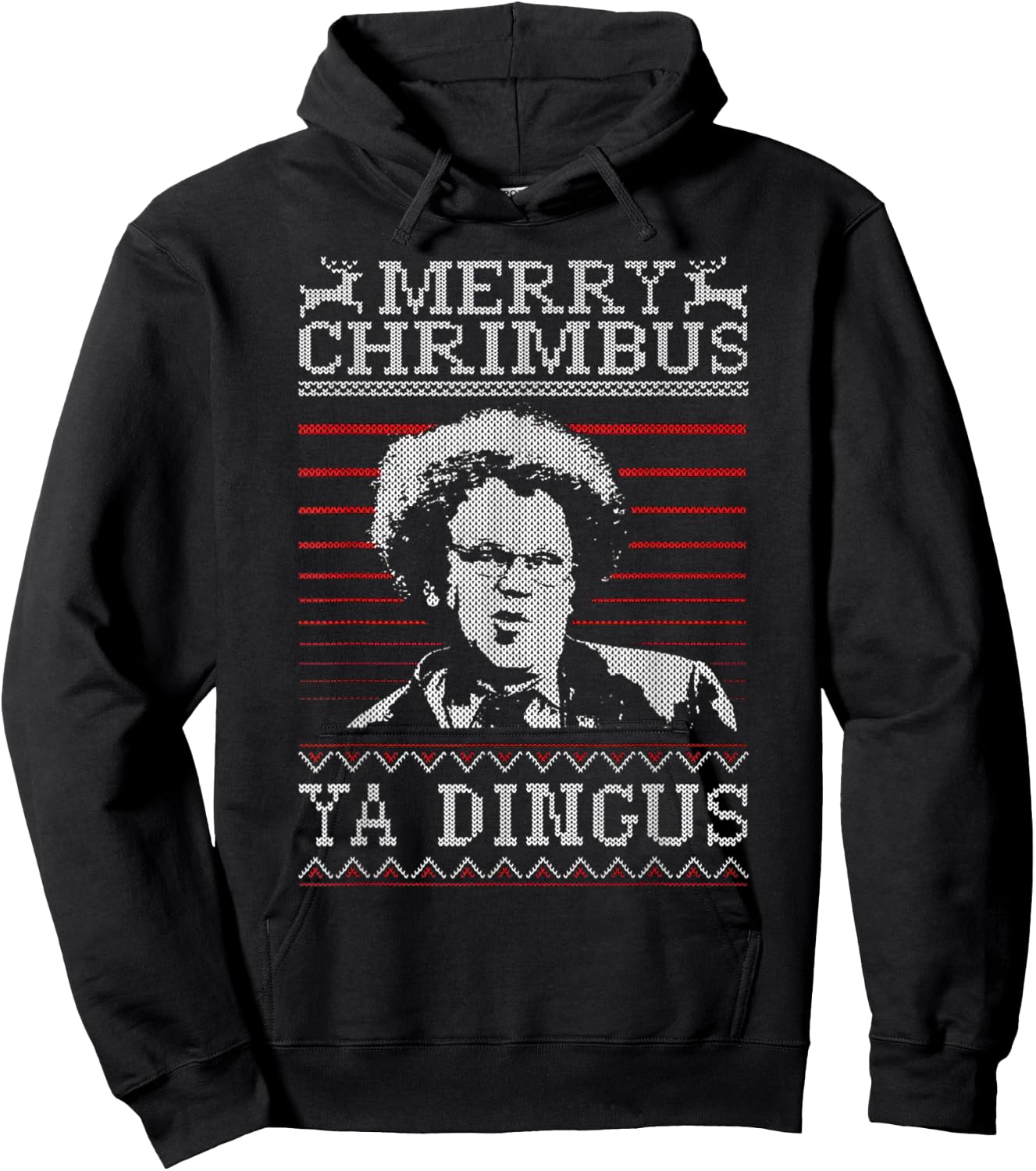 Merry Chrimbus Christmas Ya Dingus Hoodie - Hoodie | Black