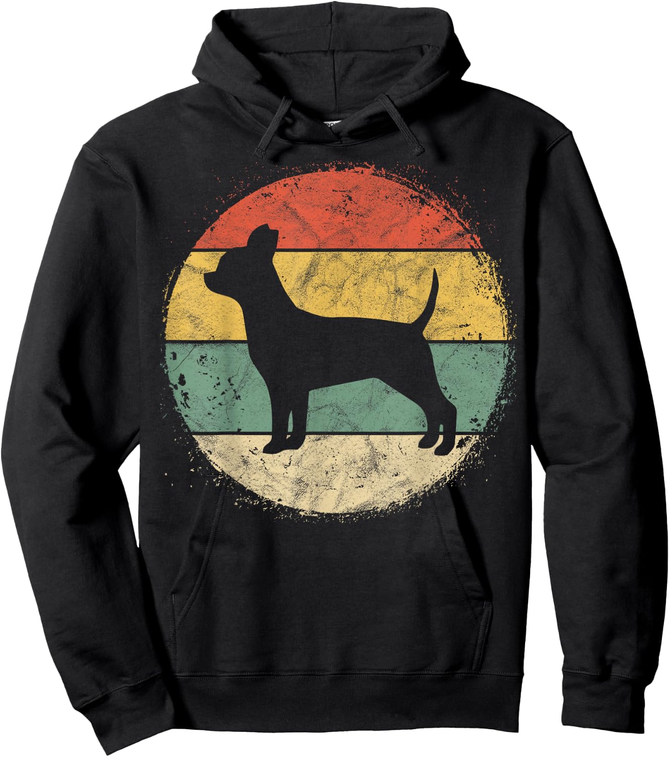 Circular Retro Chihuahua Owner Gift Chi-chi Parents Dog Mom Men Women Girls Kids Hoodie - Hoodie | Black