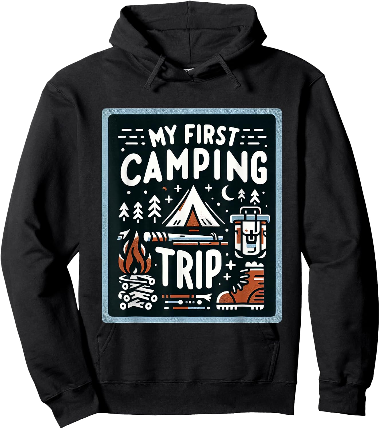 My First Camping Trip Hoodie - Hoodie | Black