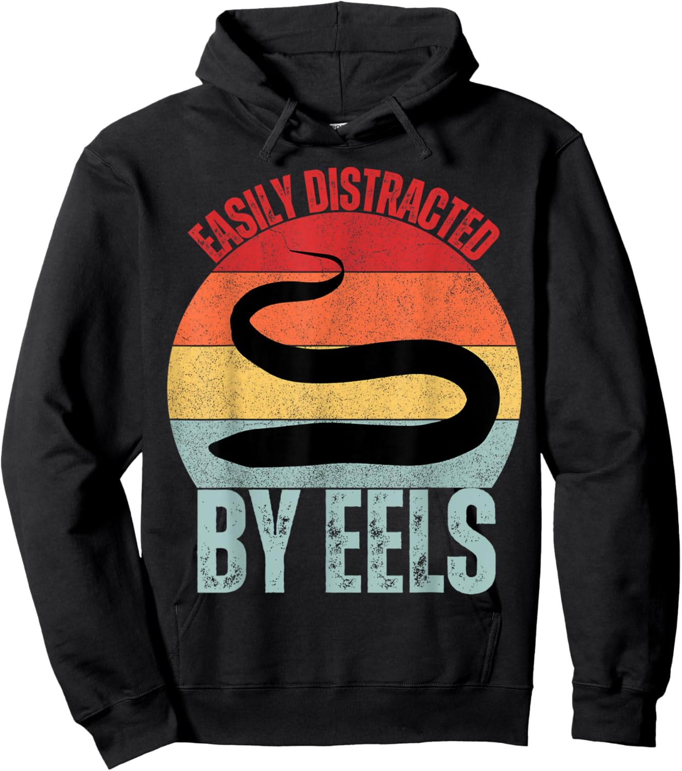 Eel Lover Easily Distracted By Eels Hoodie - Hoodie | Black