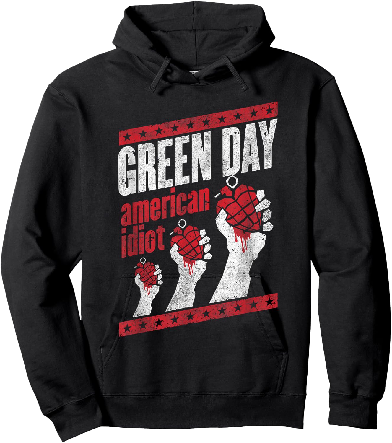 Green Day Hand Out Hoodie - Hoodie | Black