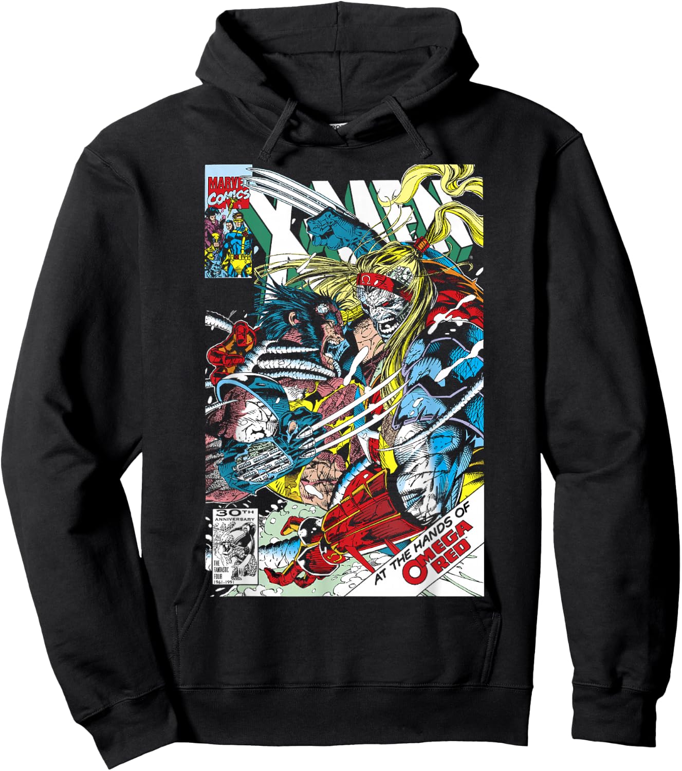 Marvel Omega Red Comic Book Cover Small Hoodie - Hoodie | Black