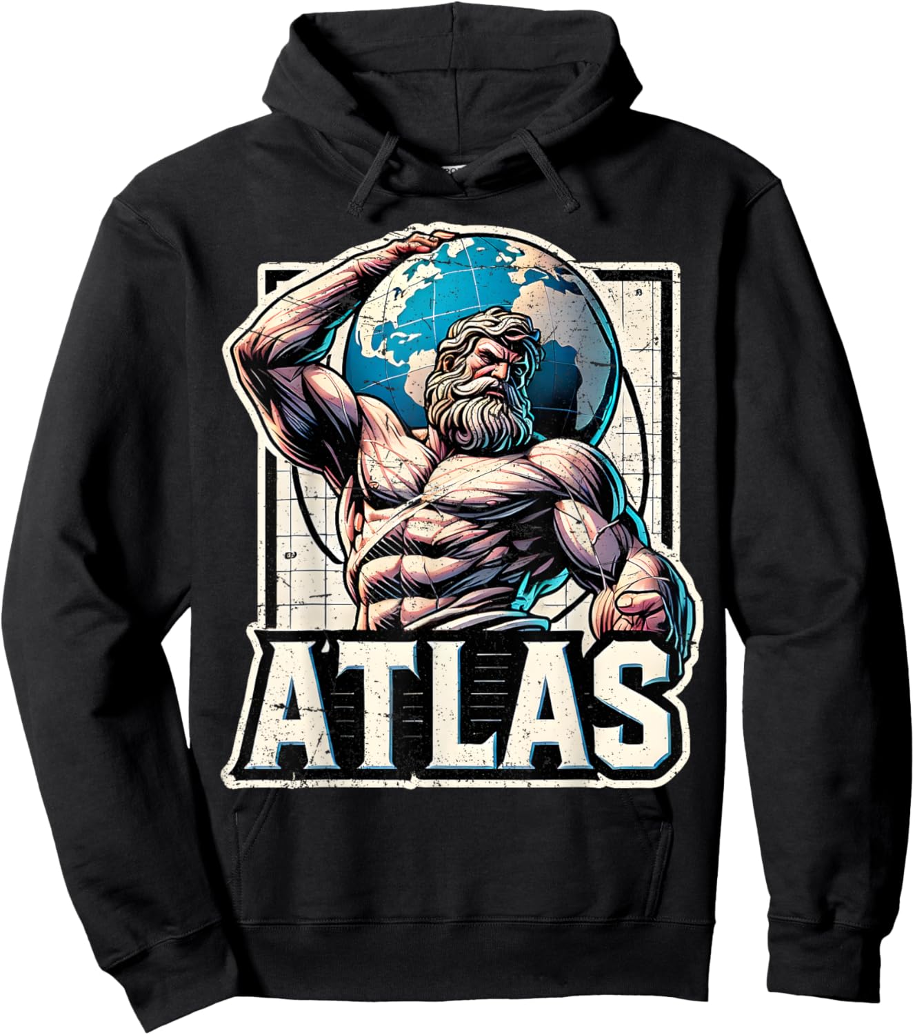 Atlas Greek God Mythology Titan Ancient Greece Hoodie - Hoodie | Black