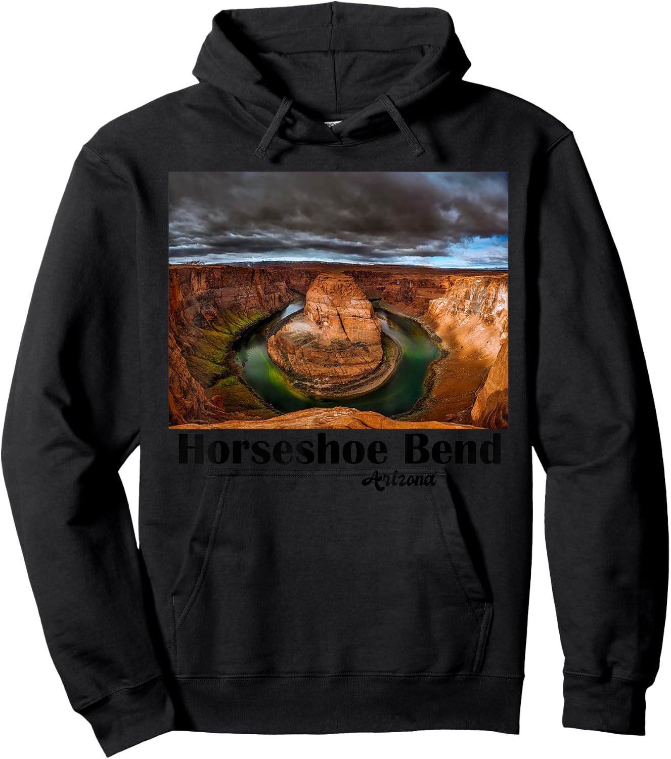 Historic Horseshoe Bend Souvenir Page Arizona Lake Powell Hoodie - Hoodie | Black