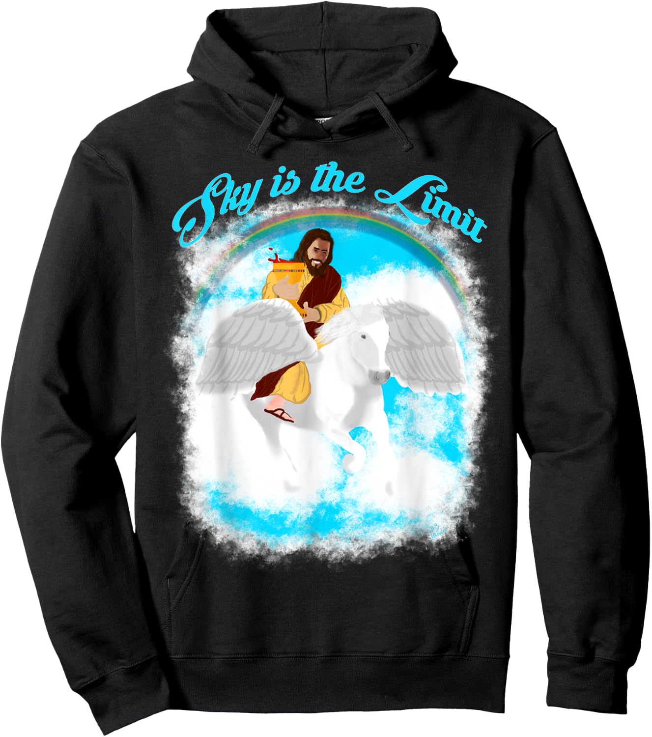 Jesus outfit sky is the limit funny men Hoodie - Hoodie | Black