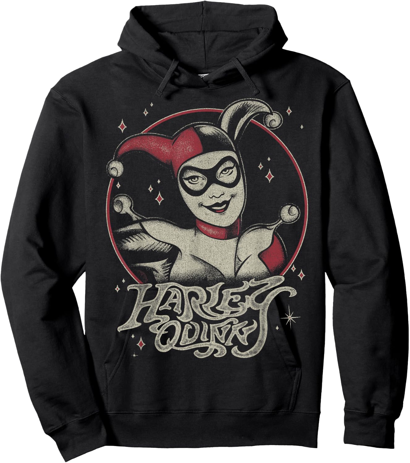 DC Comics Harley Quinn Dark Portrait Small Hoodie - Hoodie | Black