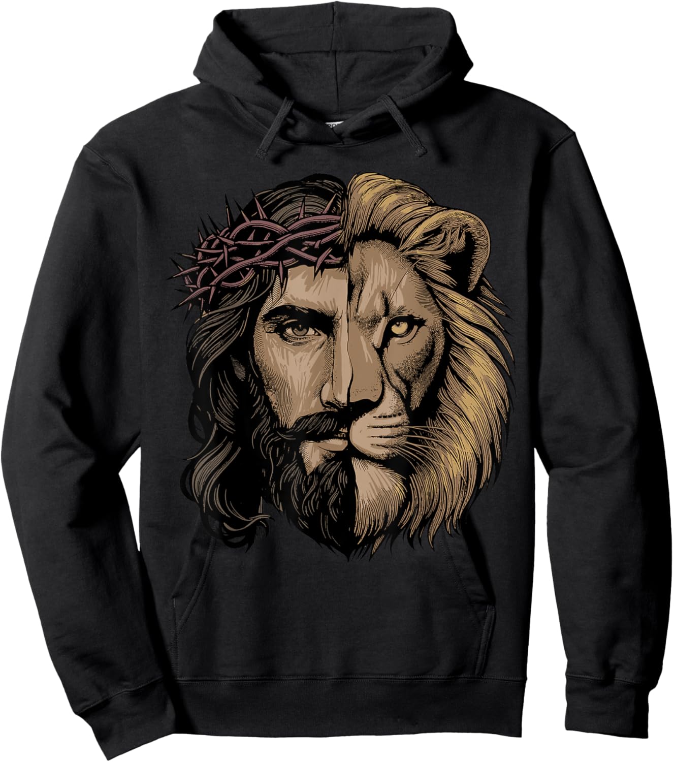 Jesus Shirt Christian Inspiration Jesus Lion Of Judah Hoodie - Hoodie | Black