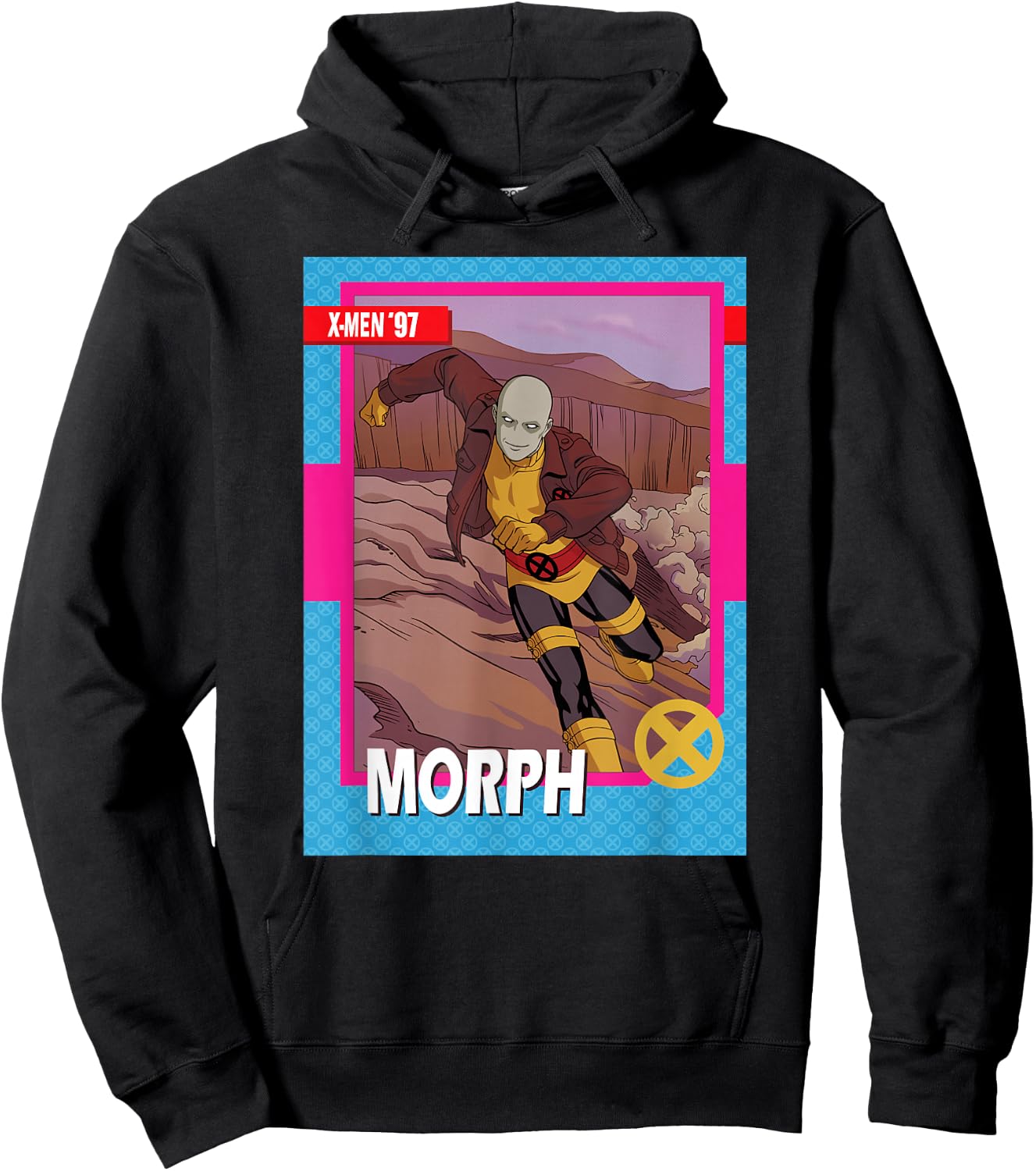 Marvel Studios X-Men '97 Morph Retro Trading Card Hoodie - Hoodie | Black