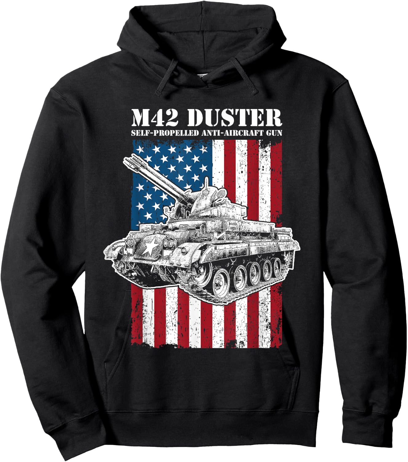 M42 Duster Self-Propelled Anti-Aircraft Gun Hoodie - Hoodie | Black