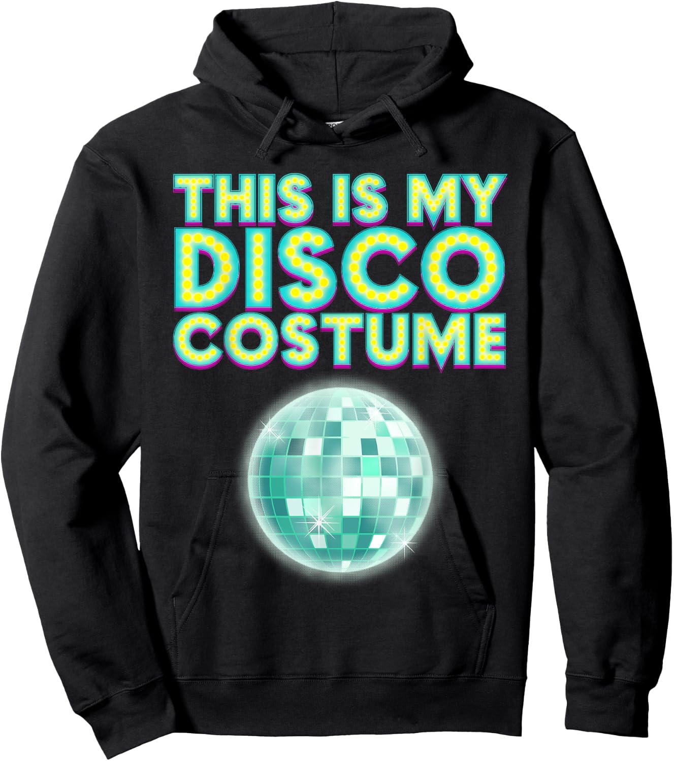 Cool This Is My Disco Costume Gift Party Dancer Men Women Hoodie - Hoodie | Black