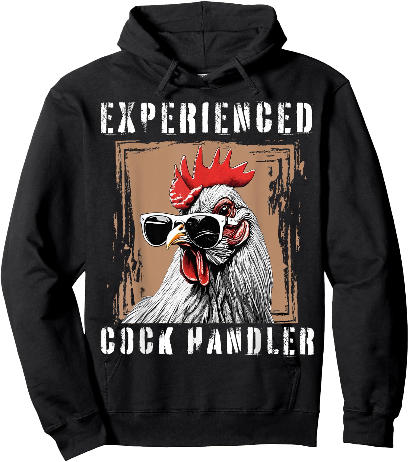 Experienced Cock Handler Funny Rooster Lover Hoodie - Hoodie | Black