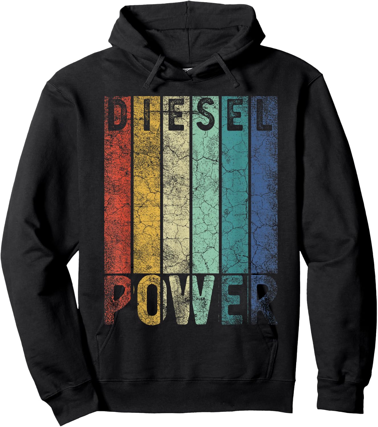 Vintage Diesel Power Funny Gift Car Mechanic Smoke Truck Hoodie - Hoodie | Black