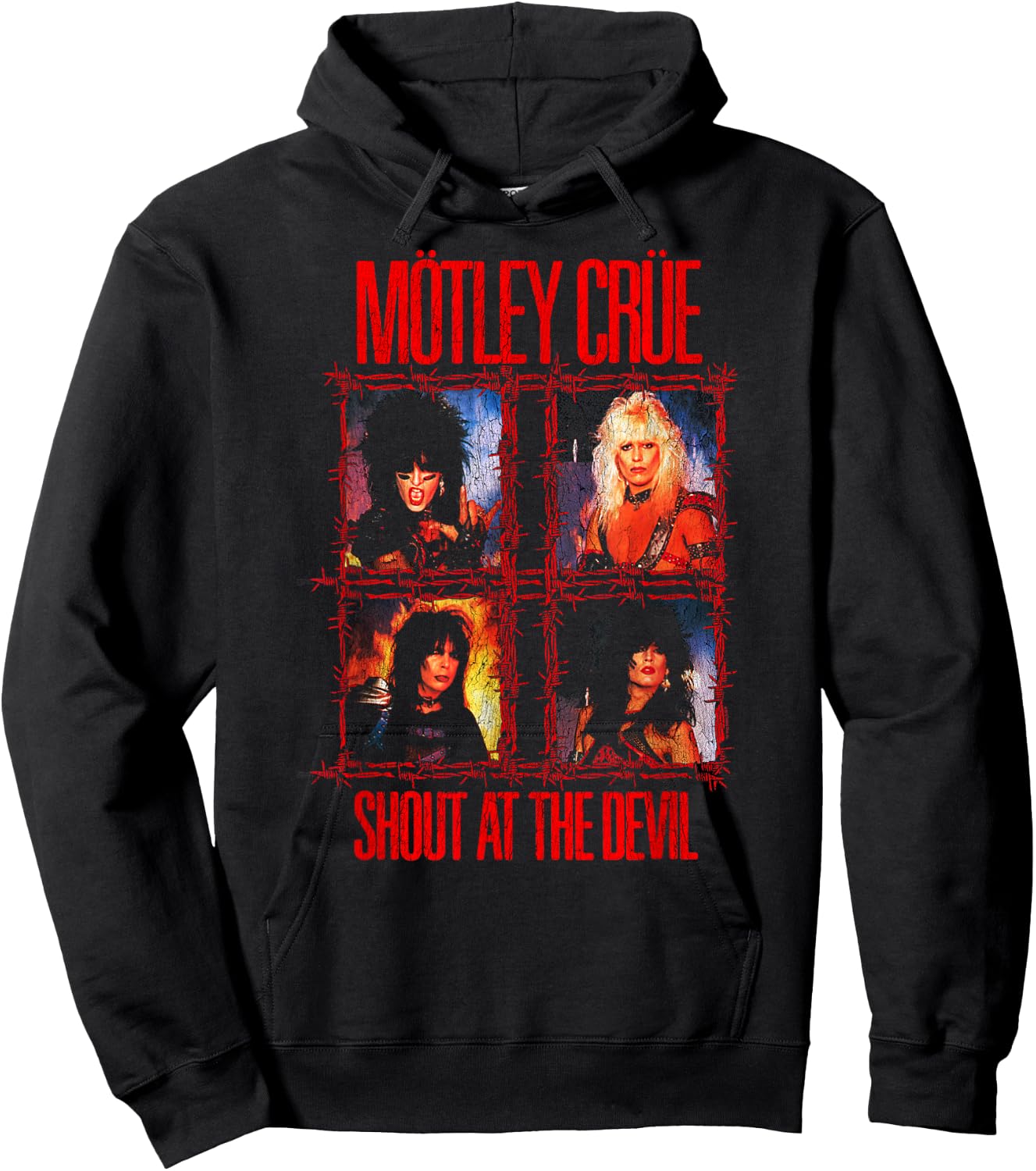 Mötley Crüe - Shout at The Devil - Wire Hoodie - Hoodie | Black
