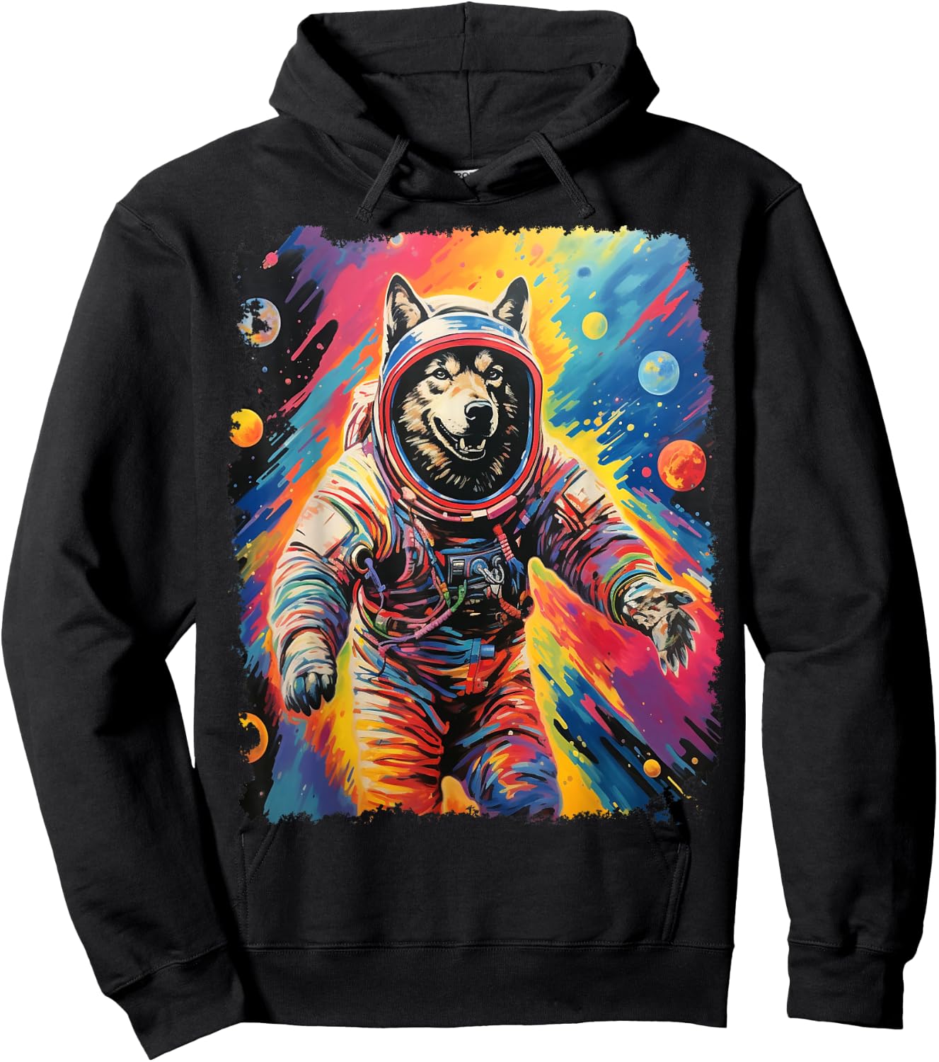 Space Wolf Hoodie - Hoodie | Black