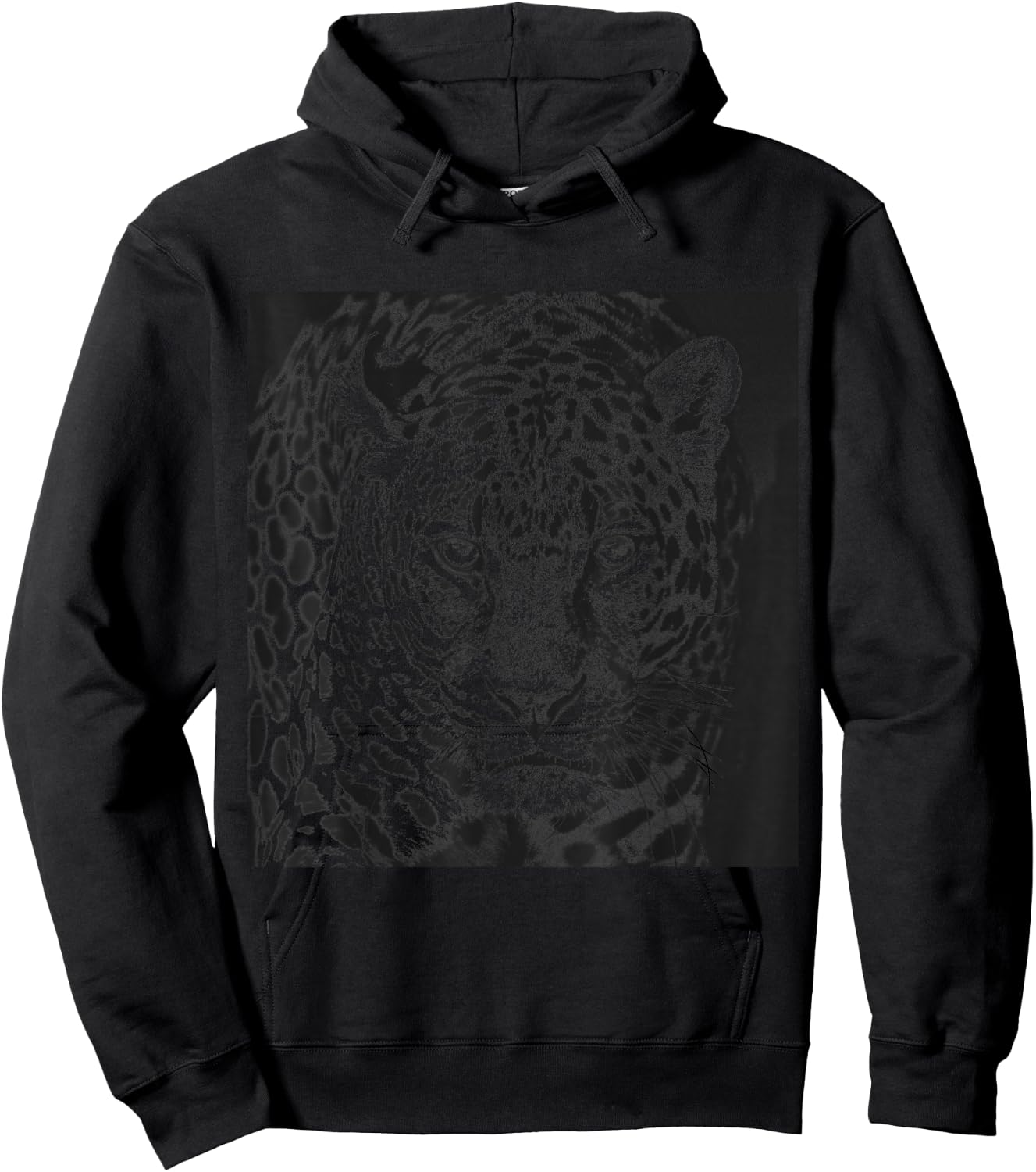 Snow Leopard Cheetah Jaguar Panther Cat Face Black Gift Hoodie - Hoodie | Black