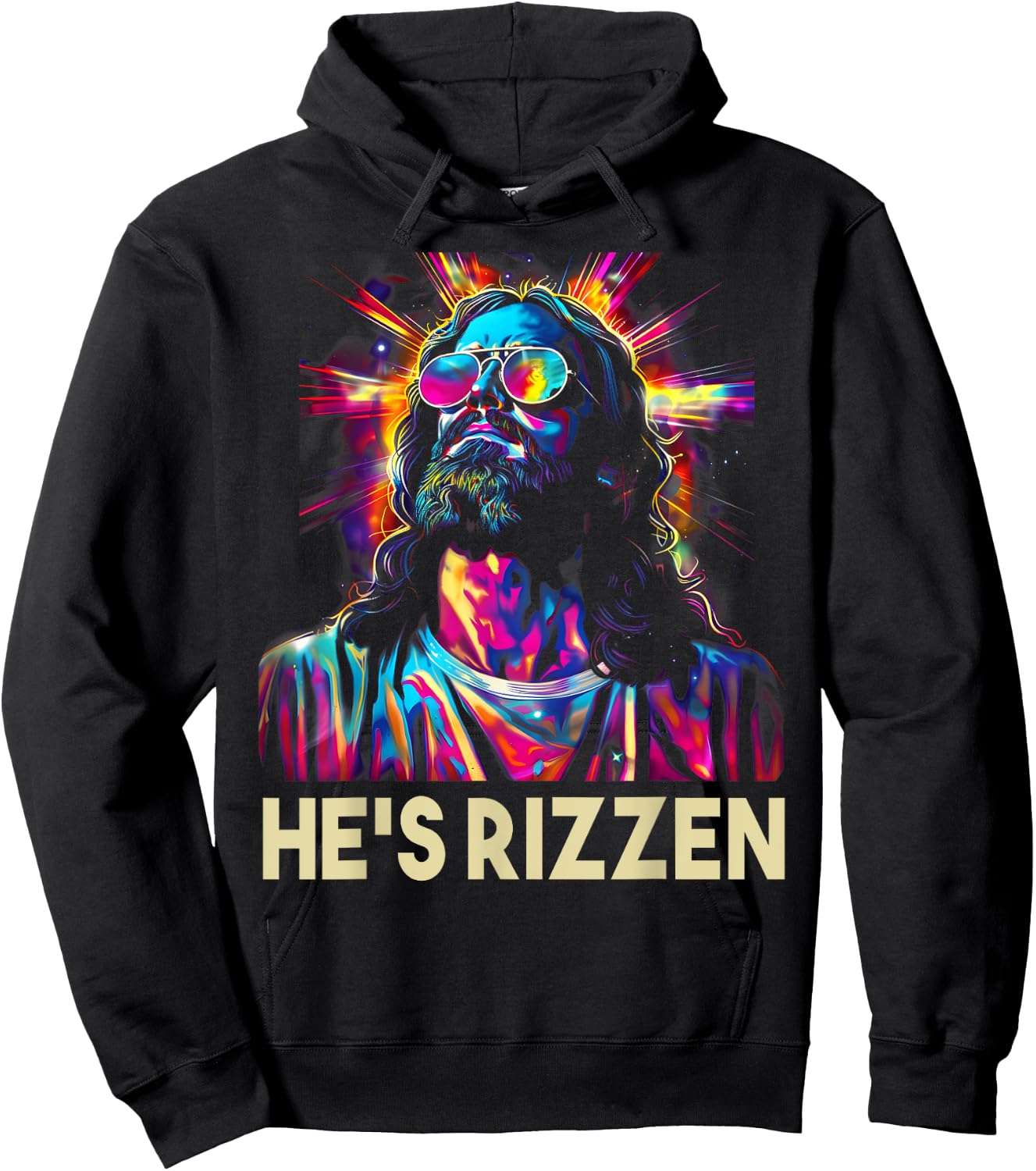 Jesus Is Rizzen He Is Rizzen Hoodie - Hoodie | Black