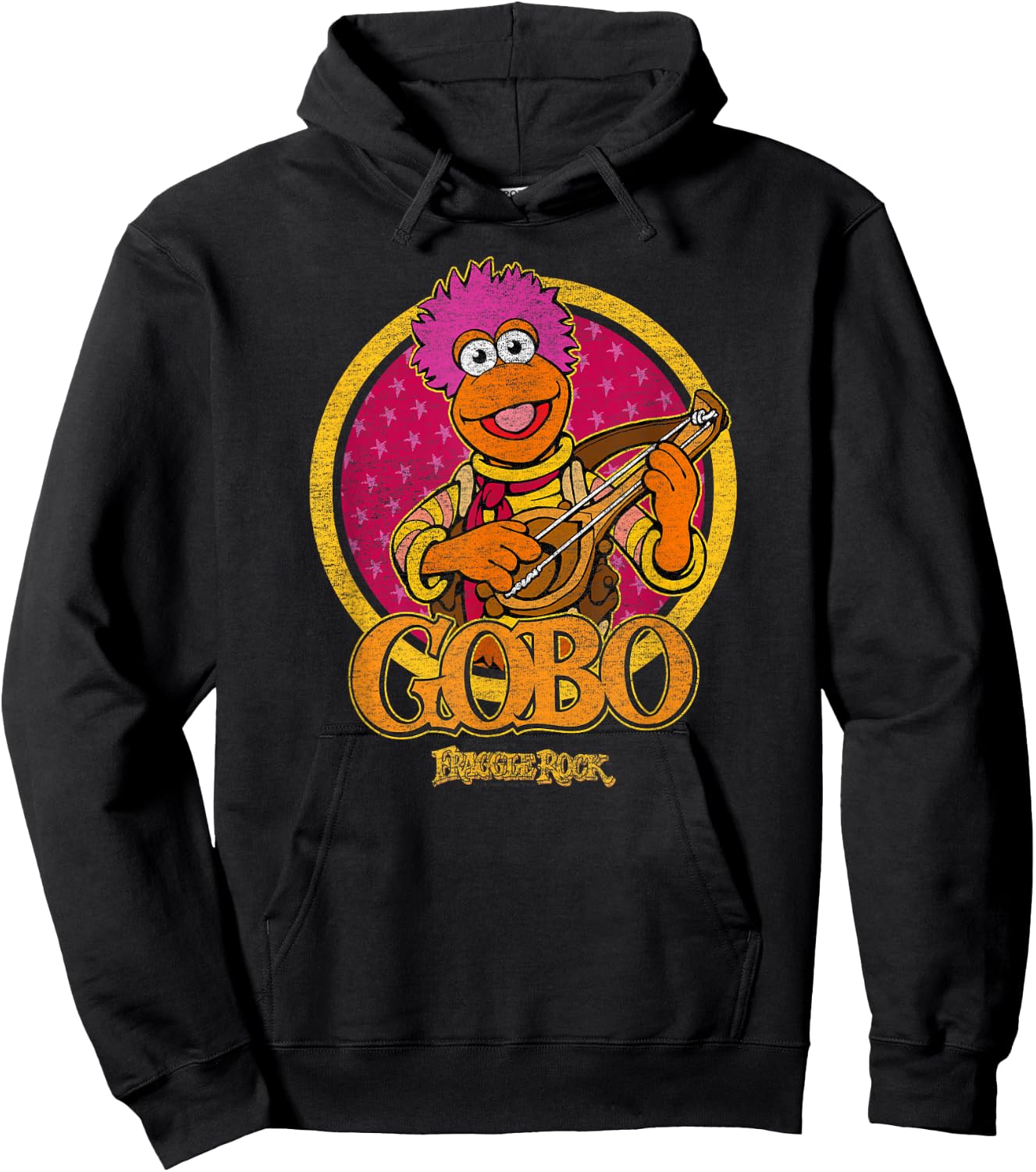 Fraggle Rock Gobo Circle Hoodie - Hoodie | Black