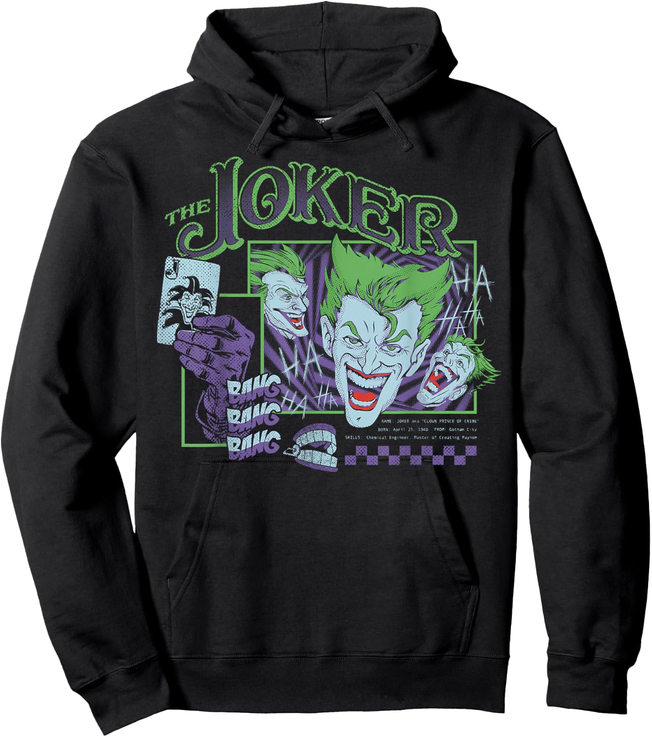 DC Comics Batman Joker Trip Hoodie - Hoodie | Black