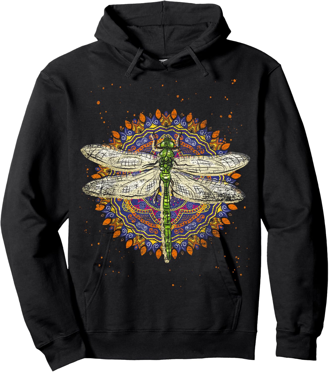 Retro Dragonfly Hoodie - Hoodie | Black