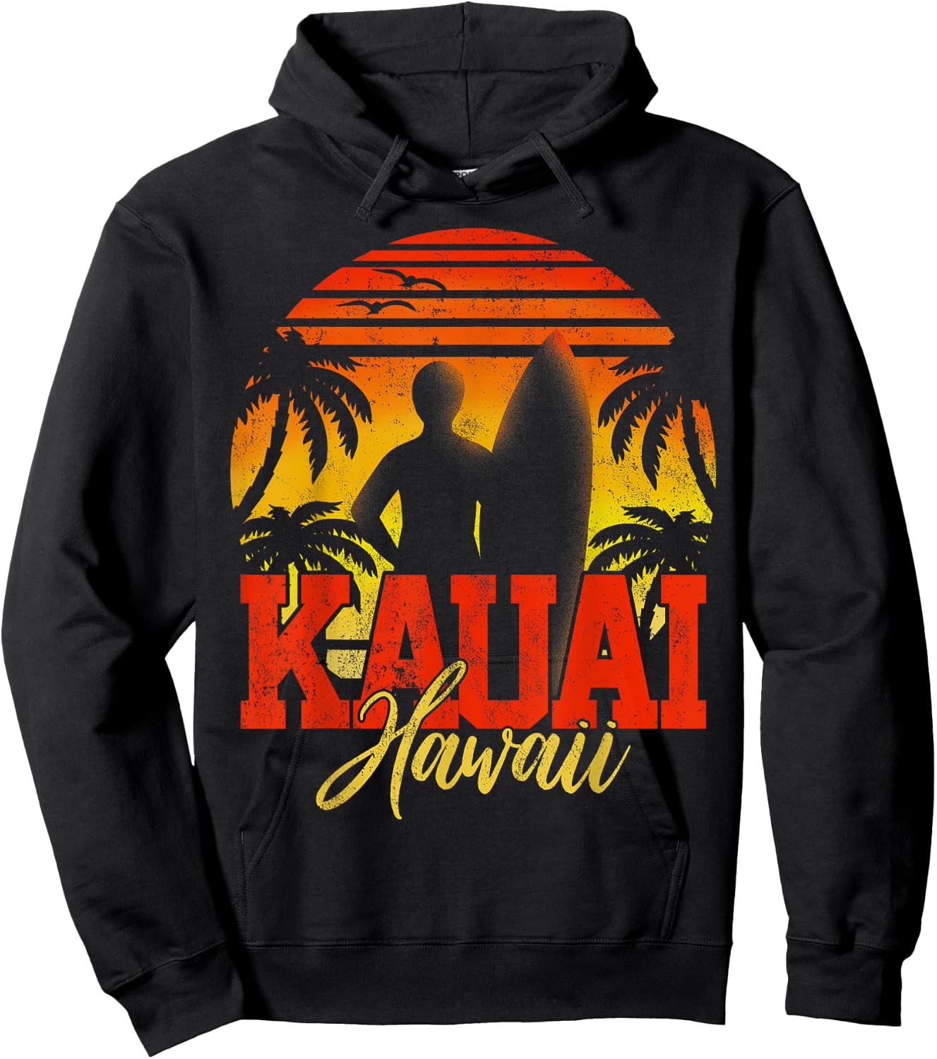 Kauai Hawaii Hoodie - Hoodie | Black