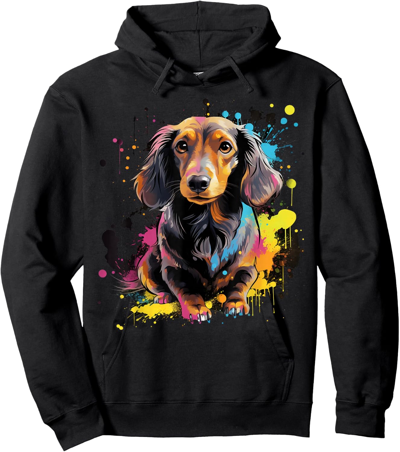 Cute Dachshund Hoodie - Hoodie | Black