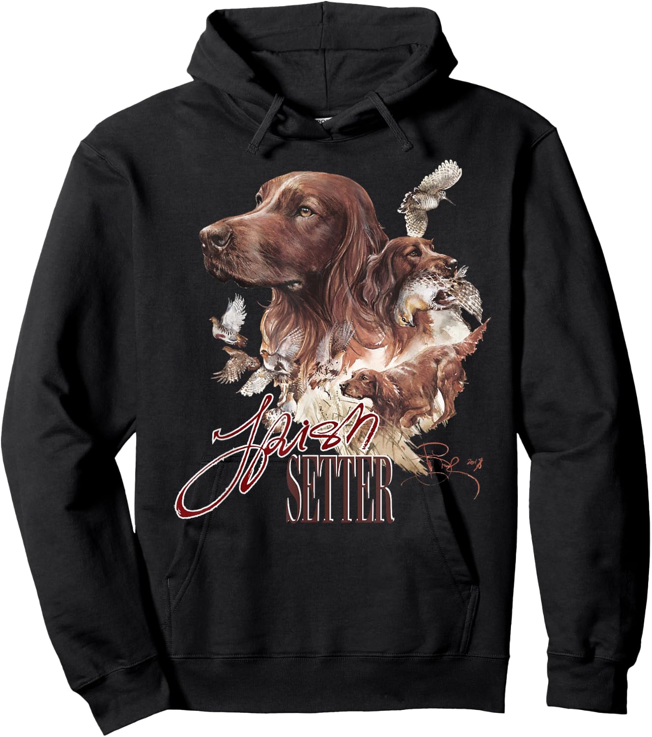 Irish Setter Hoodie - Hoodie | Black